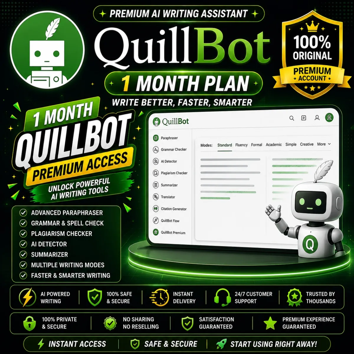 Quillbot 1 Month Plan